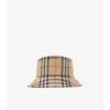 Cappello a secchiello in cotone a quadri