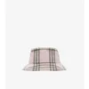 Cappello a secchiello in cotone a quadri