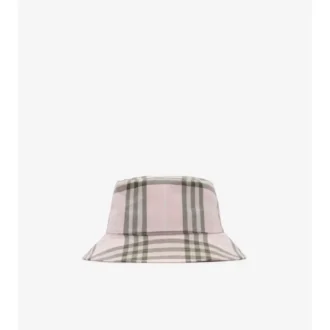 Cappello a secchiello in cotone a quadri
