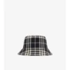 Cappello a secchiello in cotone a quadri