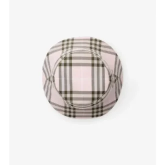 Cappello a secchiello in cotone a quadri