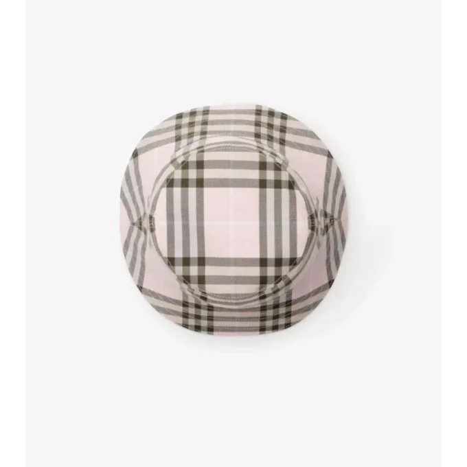 Cappello a secchiello in cotone a quadri