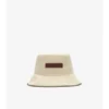 Cappello a secchiello in Gabardine con logo