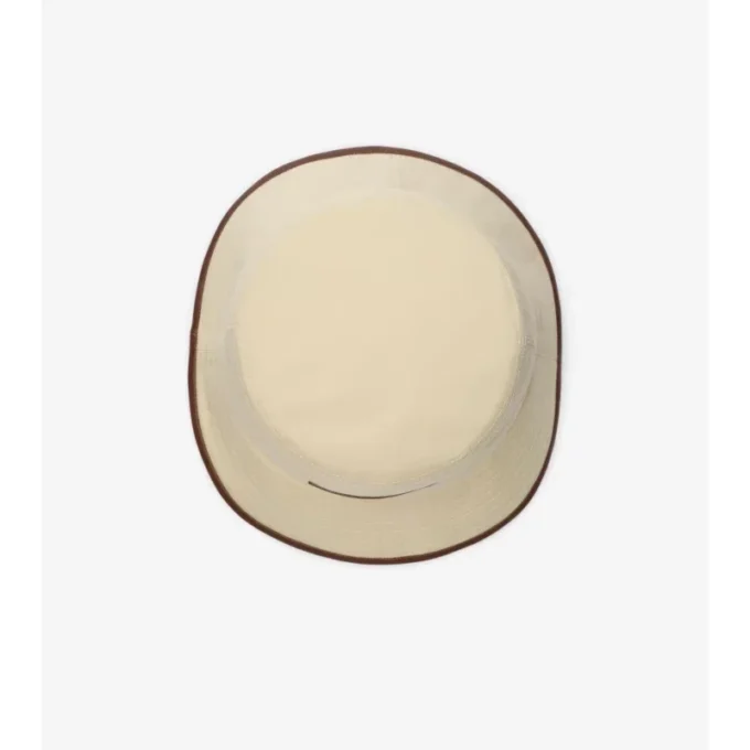 Cappello a secchiello in Gabardine con logo