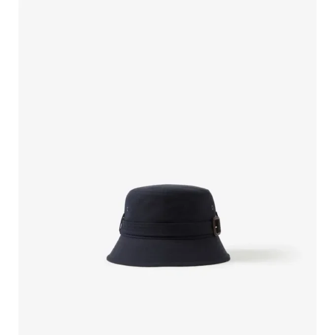 Cappello a secchiello in Gabardine di cotone con cintura
