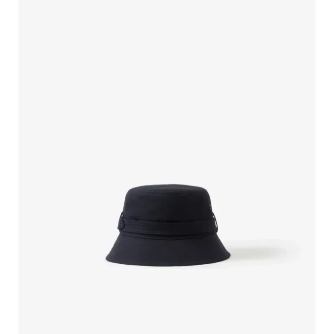 Cappello a secchiello in Gabardine di cotone con cintura