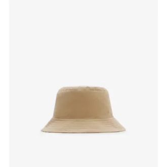 Cappello a secchiello reversibile in Gabardine