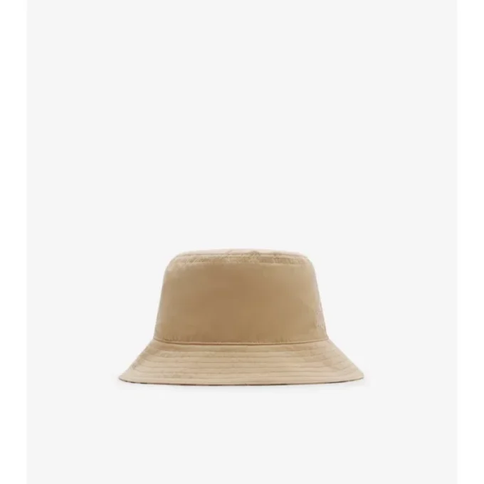 Cappello a secchiello reversibile in Gabardine