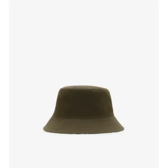 Cappello a secchiello reversibile in Gabardine