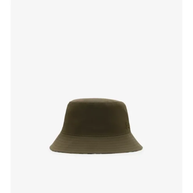 Cappello a secchiello reversibile in Gabardine