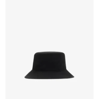 Cappello a secchiello reversibile in Gabardine