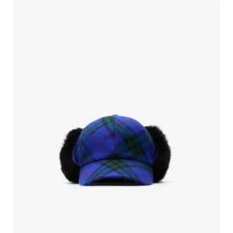 Cappello da cacciatore in lana a quadri