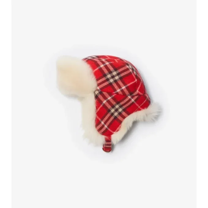 Cappello da cacciatore in lana a quadri