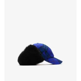 Cappello da cacciatore in lana a quadri