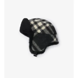 Cappello da cacciatore in lana a quadri