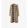 Cappotto avvolgente reversibile in lana