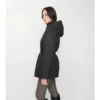 Cappotto corto in nylon con cappuccio
