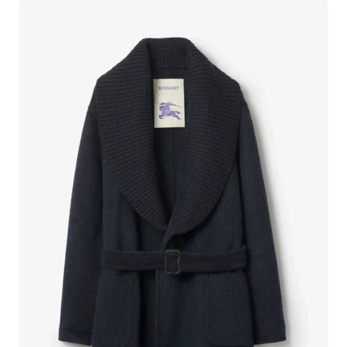 Cappotto in misto lana e mohair
