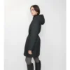 Cappotto in nylon con cappuccio di media lunghezza