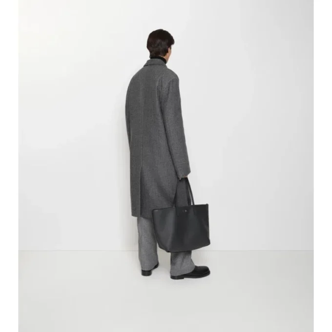 Cappotto sartoriale in lana a spina di pesce