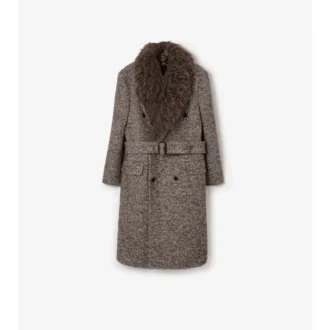 Cappotto sartoriale in misto lana e mohair