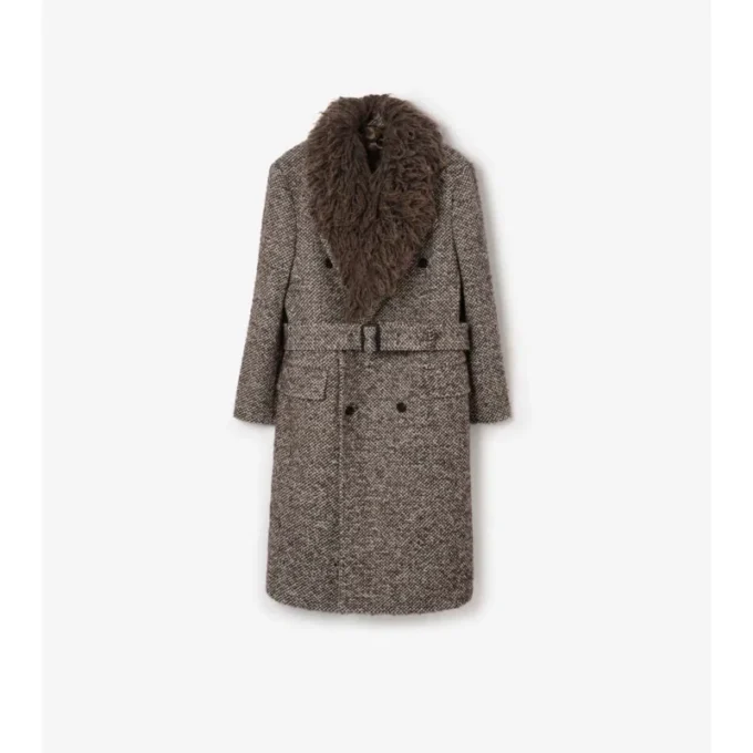 Cappotto sartoriale in misto lana e mohair