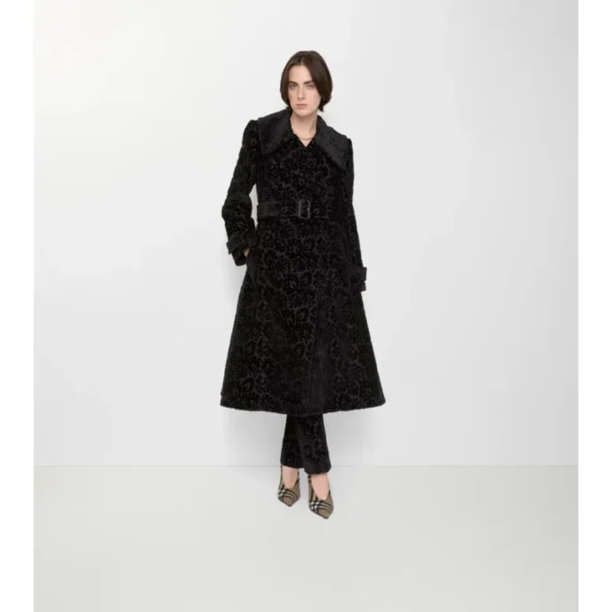 Cappotto sartoriale in velluto misto seta