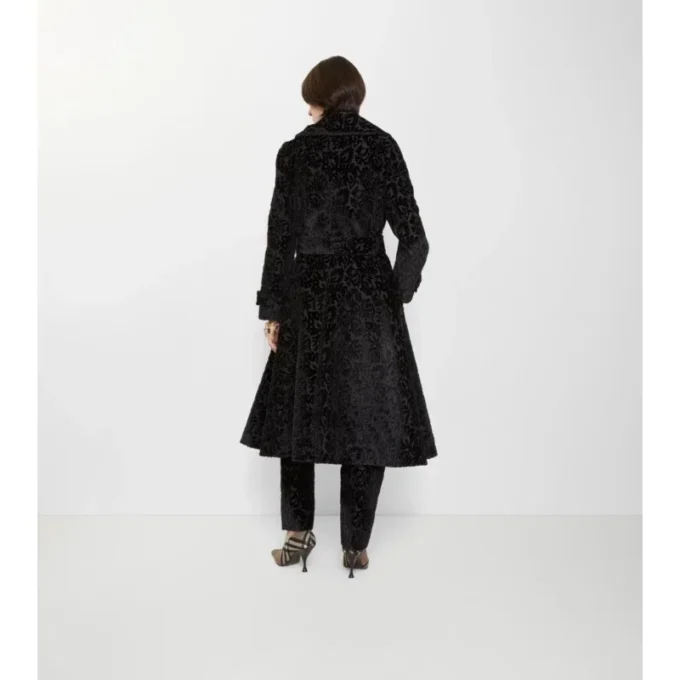 Cappotto sartoriale in velluto misto seta