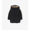 Cappotto trapuntato in nylon con cappuccio