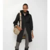 Cappotto trapuntato in nylon con cappuccio