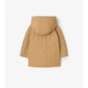 Cappotto trapuntato in nylon con cappuccio