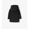 Cappotto trapuntato in nylon con cappuccio