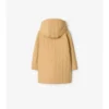 Cappotto trapuntato in nylon con cappuccio