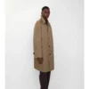 Car Coat Burberry a doppio risvolto in lana a spina di pesce