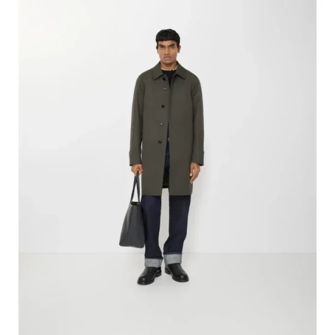 Car Coat Camden in Tropical Gabardine di media lunghezza
