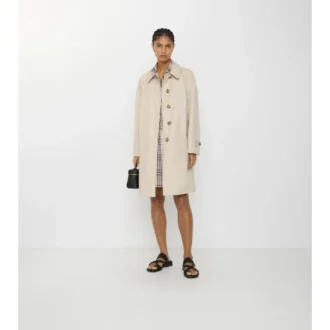 Car Coat Camden in Tropical Gabardine di media lunghezza