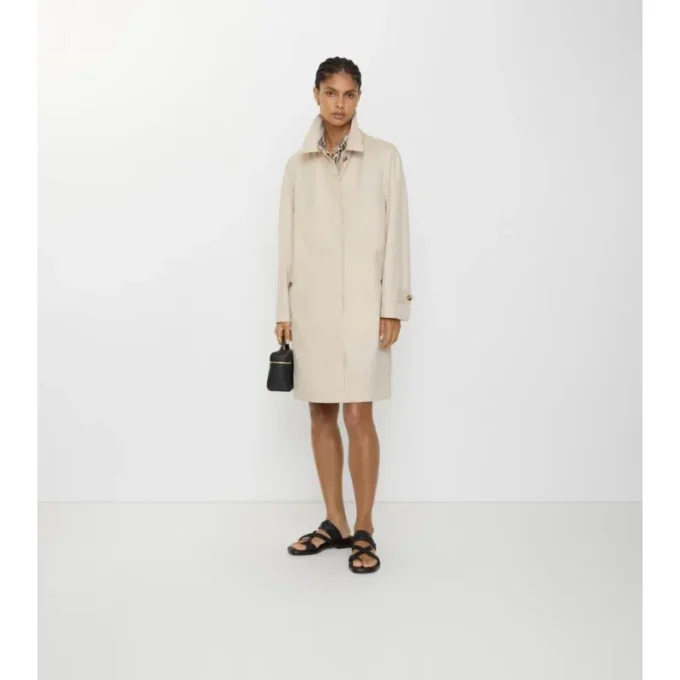 Car Coat Camden in Tropical Gabardine di media lunghezza