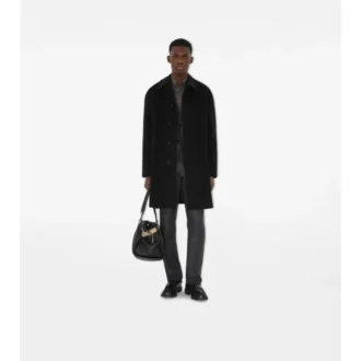 Car Coat in cashmere di media lunghezza