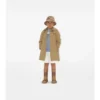 Car Coat in cotone con cappuccio