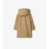 Car Coat in cotone con cappuccio