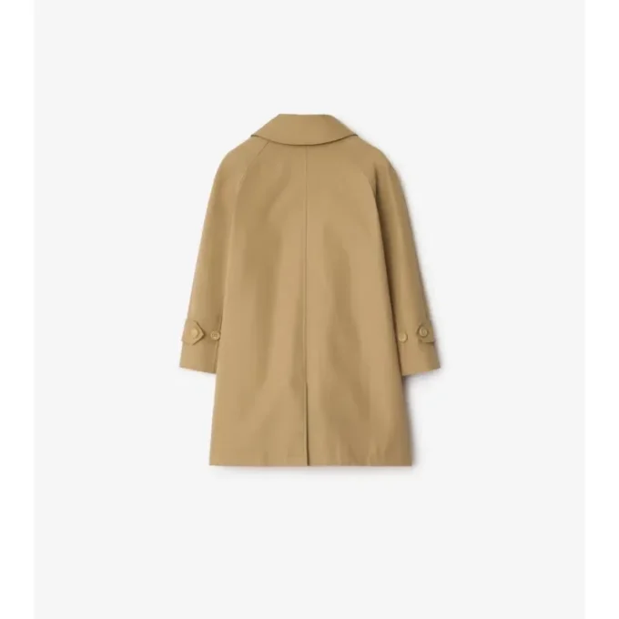 Car Coat in cotone con cappuccio
