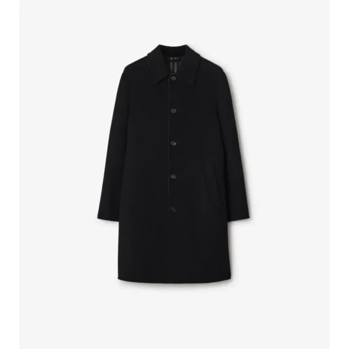 Car Coat in lana di media lunghezza