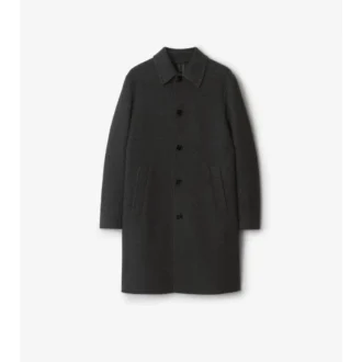 Car Coat in lana di media lunghezza