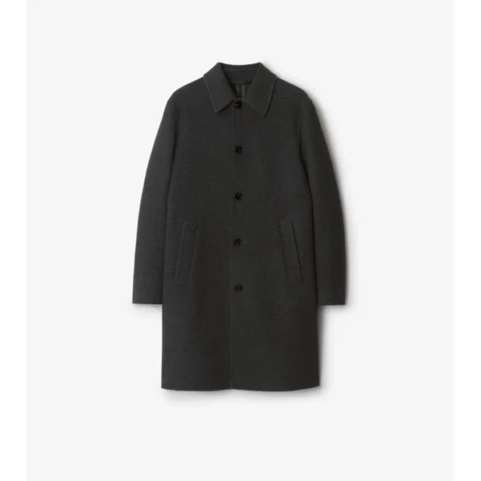 Car Coat in lana di media lunghezza