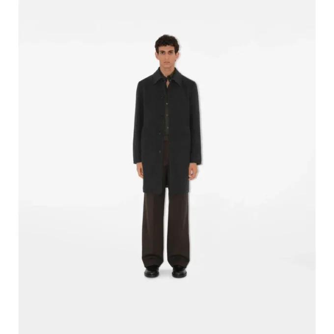 Car Coat in lana di media lunghezza