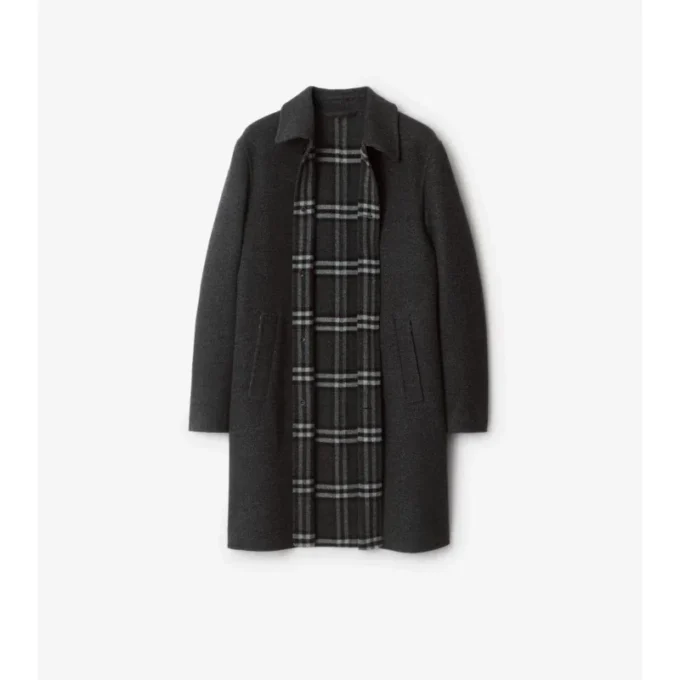Car Coat in lana di media lunghezza