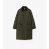 Car Coat in nylon trapuntato di media lunghezza