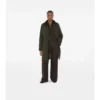 Car Coat in nylon trapuntato di media lunghezza