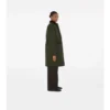 Car Coat in nylon trapuntato di media lunghezza