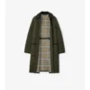 Car Coat in nylon trapuntato di media lunghezza